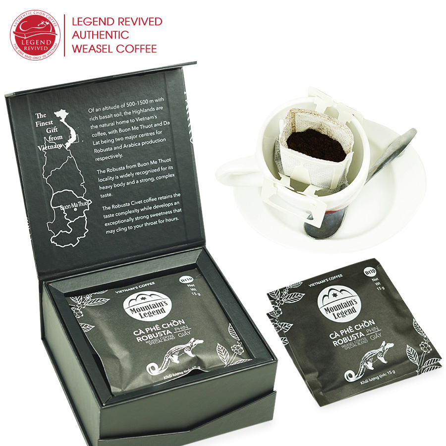 Cà phê chồn Robusta Moutain’s Legend 75 gram