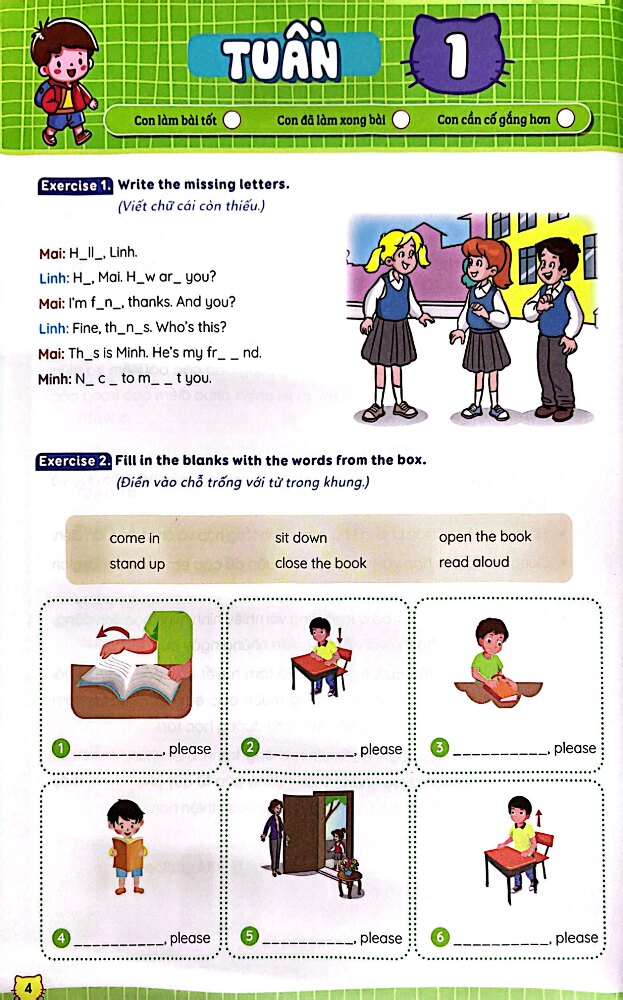 Phiếu Bài Tập Cuối Tuần Tiếng Anh 4 - Global Success (35 Tuần Học) - MEGA