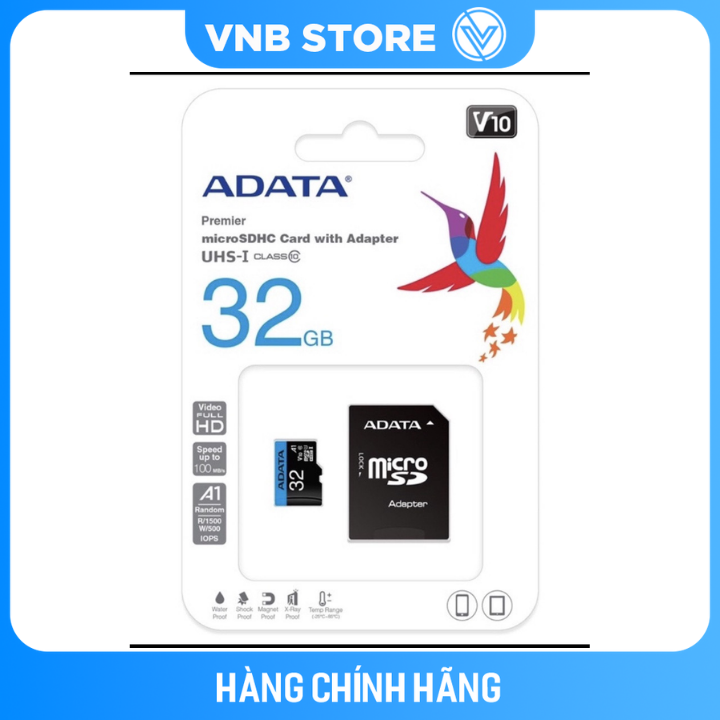 Thẻ Nhớ Micro Adata 32GB / Adata 64GB / Adata 128GB UHS-I Class10- Hàng Chính Hãng