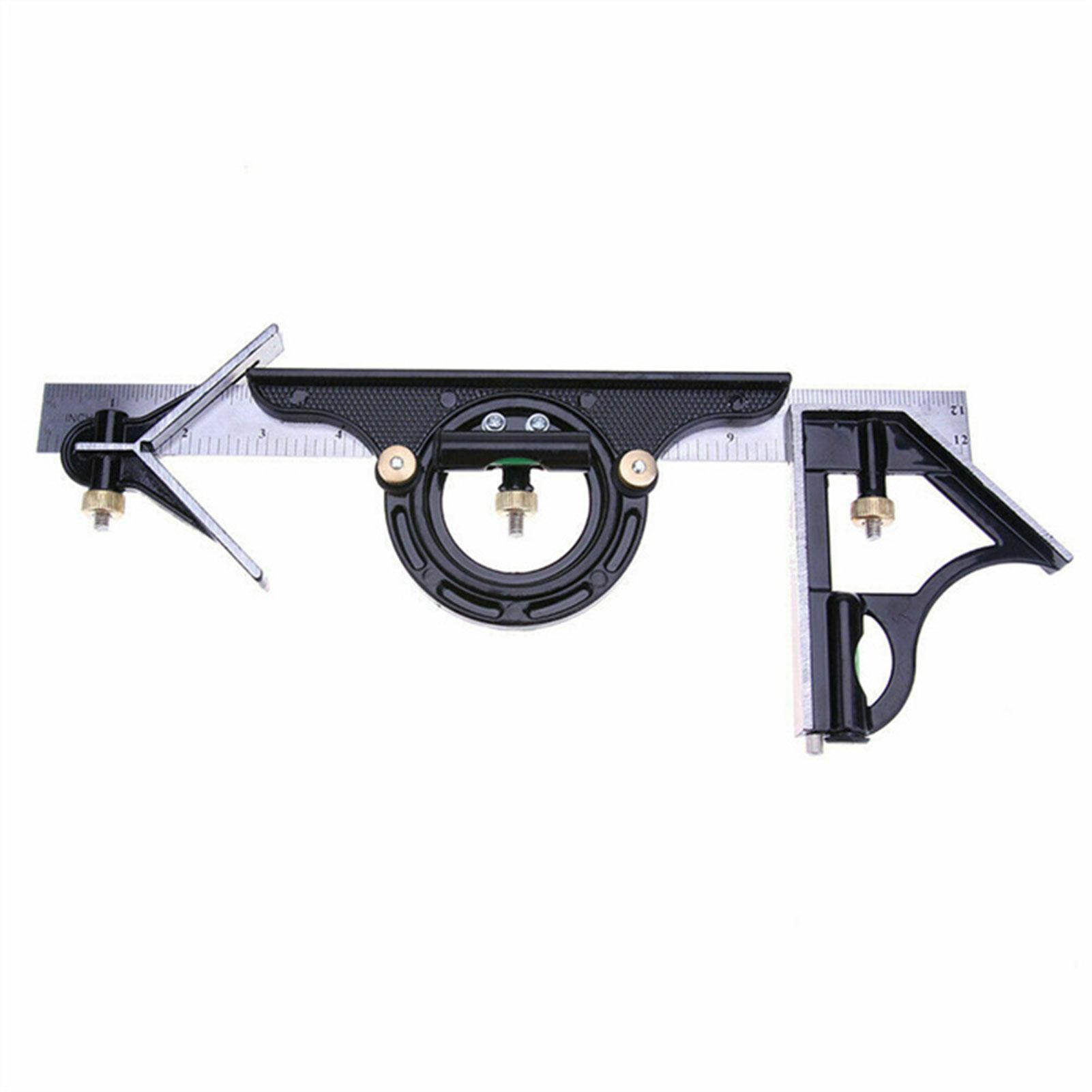 3 in 1 Ruler Tool Multi-function Square Angle Finder Woodworking Set