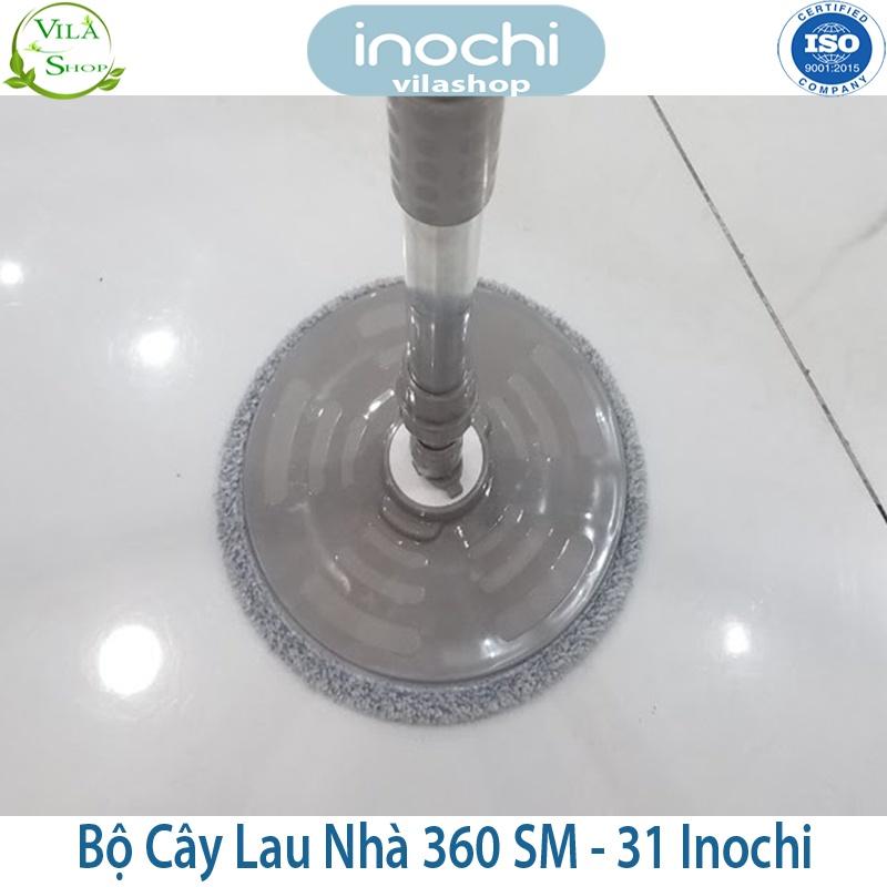 Cây Lau Nhà, Bộ Cây Lau Nhà Tròn Xoay 360 SM - 31, Chính Hãng Inochi Đạt Tiêu Chuẩn Xuất Nhật