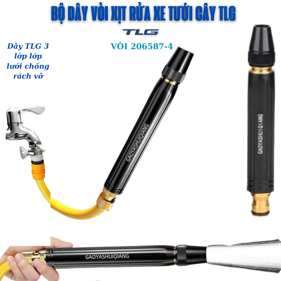 Đầu Vòi Xịt Nước Tăng Áp Đa Năng Bằng Đồng, Dùng Để Rửa Xe, Tưới Rau,... Điều Chỉnh Được Tia Nước Phun Ra 206587-4 (đen)