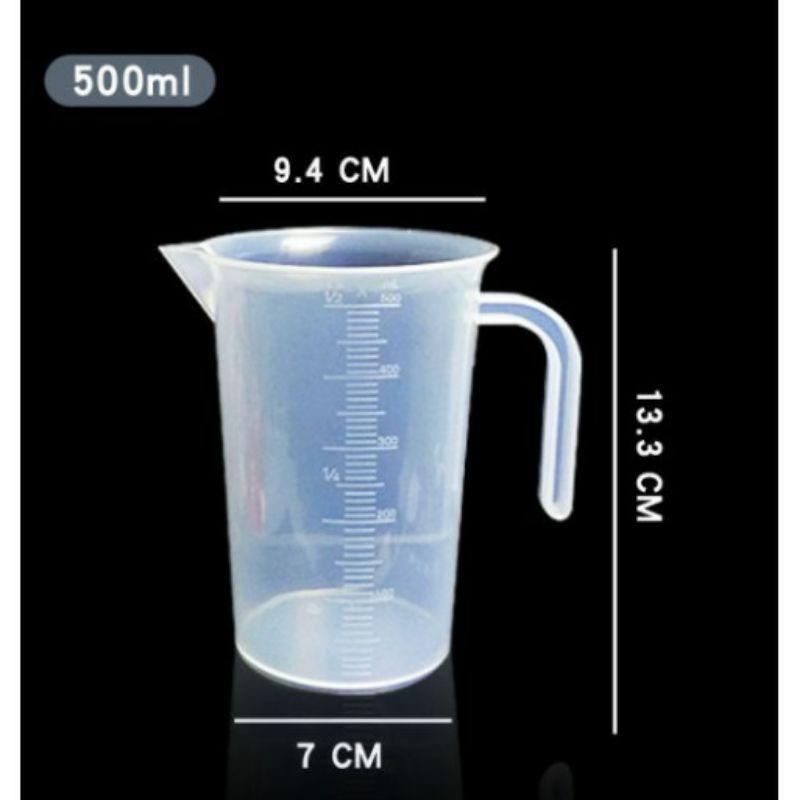 Ca cốc ly đong nhựa đinh lượng pha chế chia 50ml - 100ml - 250ml - 500ml - 1000ml