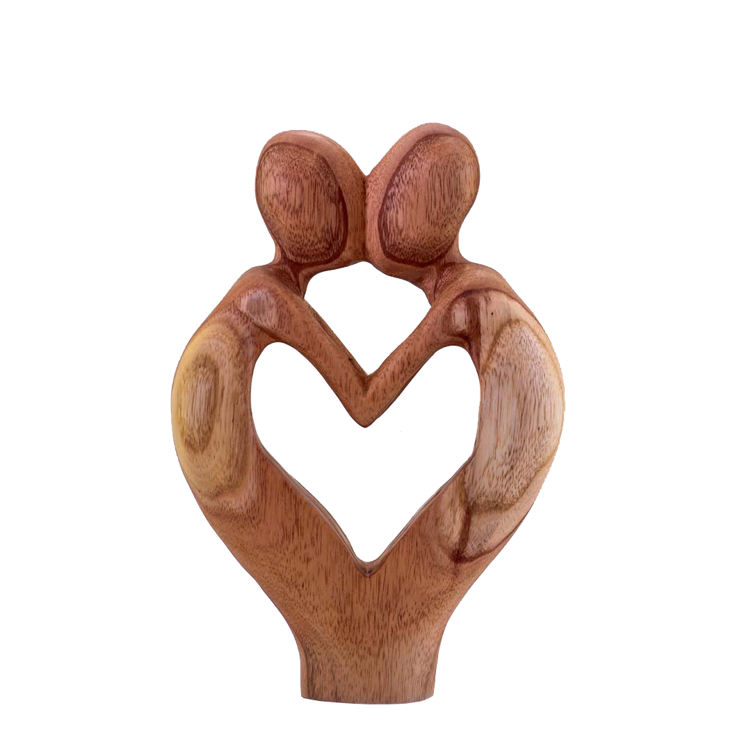 Hương vị tình yêu - tượng gỗ điêu khắc thủ công trừu tượng - quà tặng nghệ thuật trang trí nhà - bộ sưu tập love