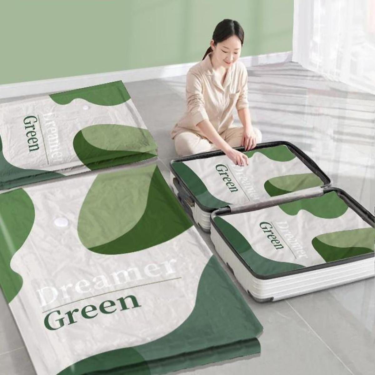 Combo 6 Túi Hút Chân Không Đựng Chăn Màn, Quần Áo Kèm Bơm Điện Đa Năng, Chống Ẩm Mốc Bụi, Bảo Quản Quần Áo Chăn Gối Mền