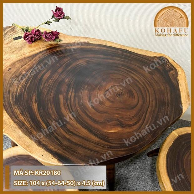 MẶT BÀN CAFE GỖ ME TÂY KIỂU DÁNG ĐỘC LẠ SIÊU VÂN - HÀNG TẠI XƯỞNG KR20178-180