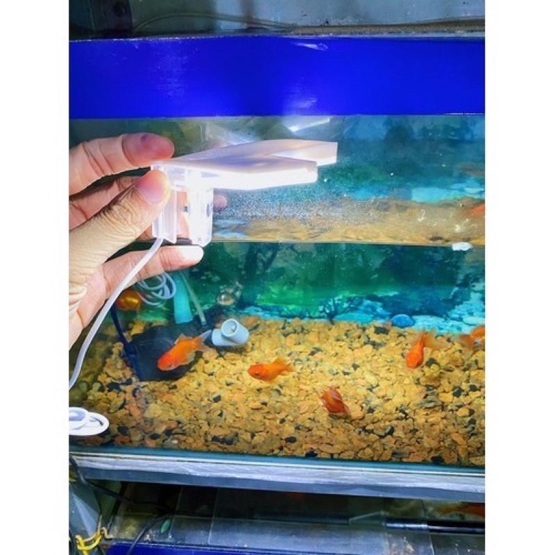 Đèn Led hồ cá mini Kẹp Góc Hồ Cá Chiếc Lá Jeneca X1