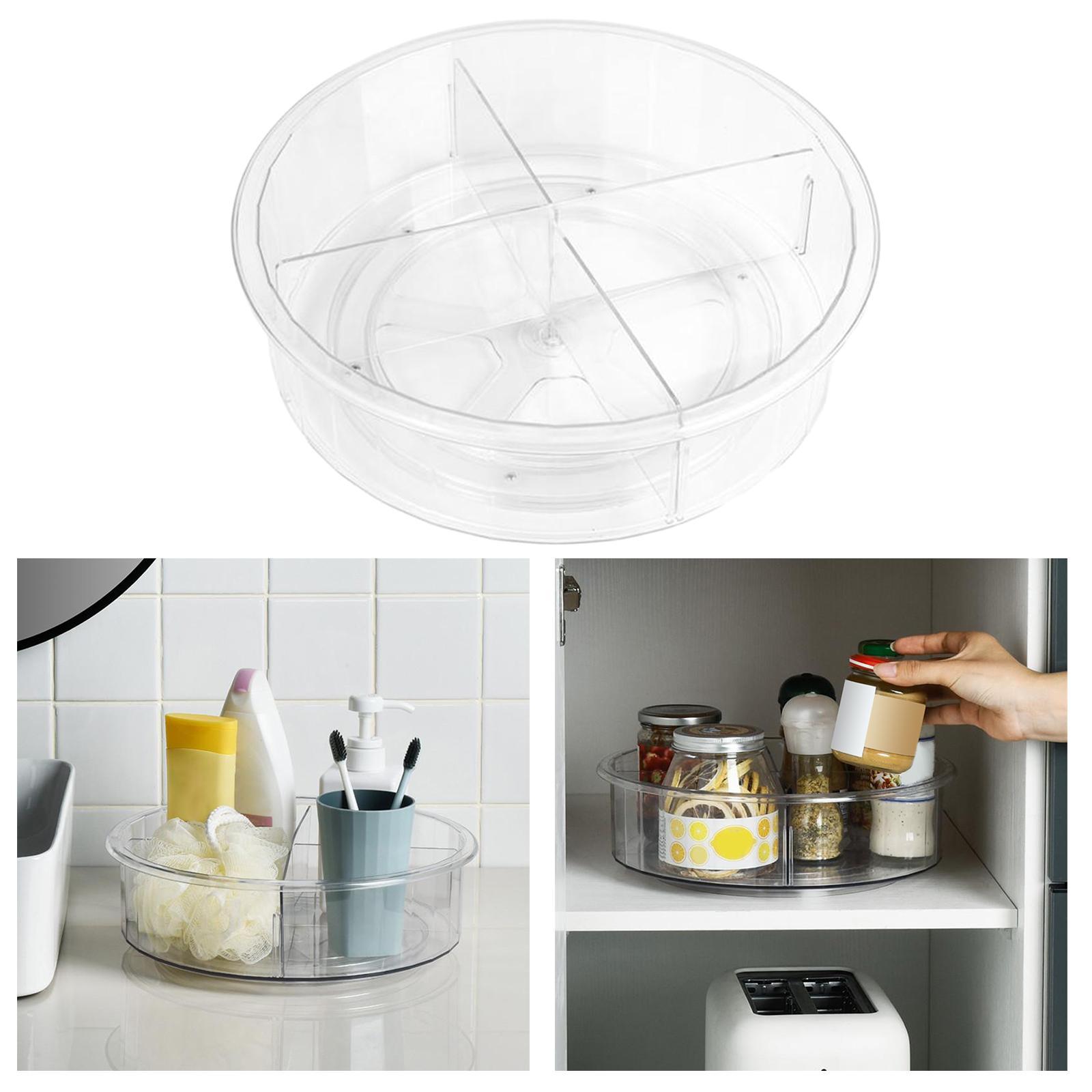 Turntable Organizer  Non-Slip Storage Box Spice Racks