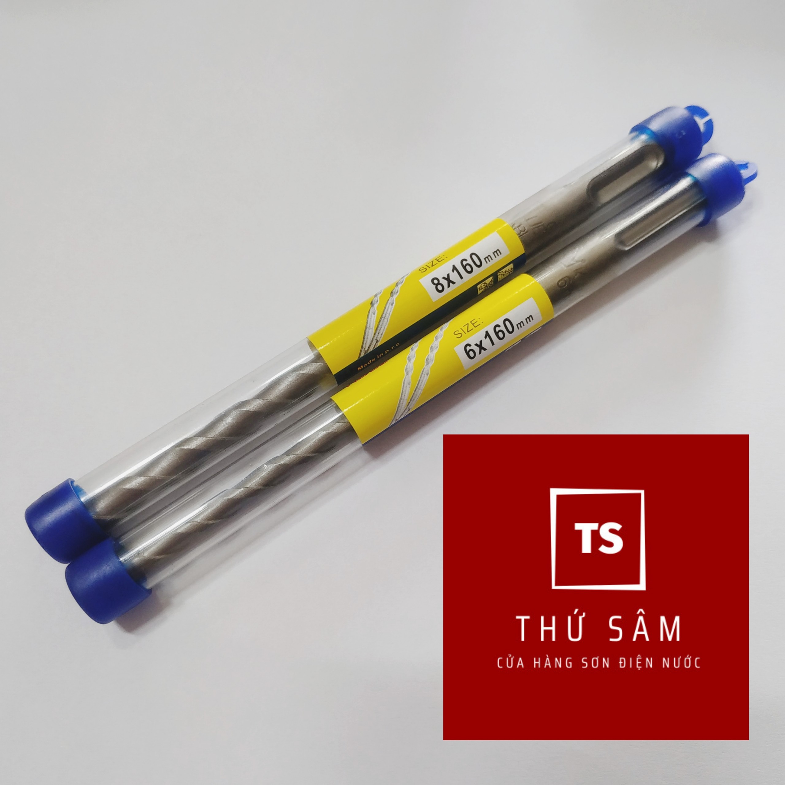 Mũi khoan bê tông dắt gài 6ly 8ly dài 160mm