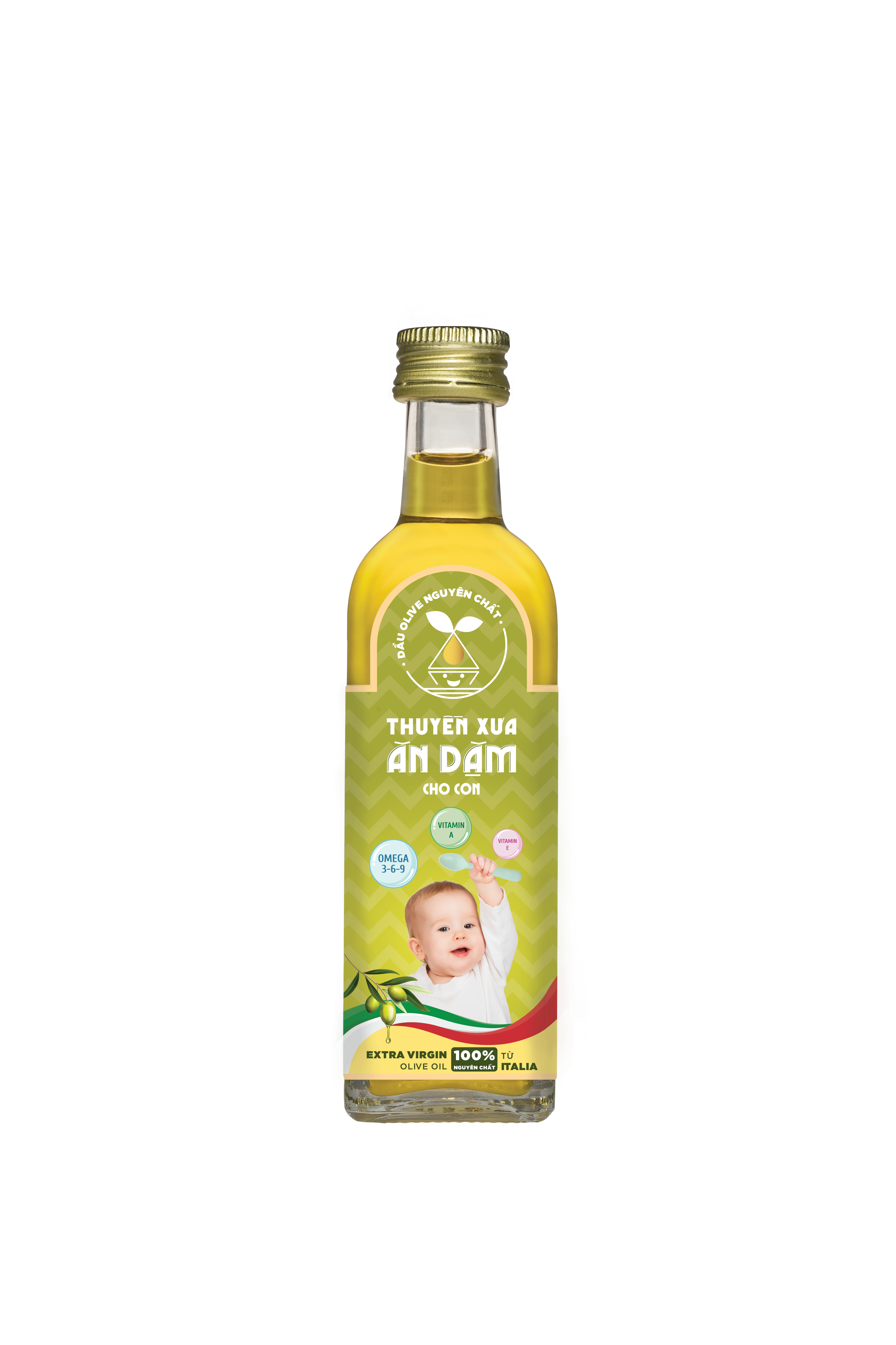 Dầu Oliu Nguyên Chất Thuyền Xưa Ăn Dặm cho con 65ml