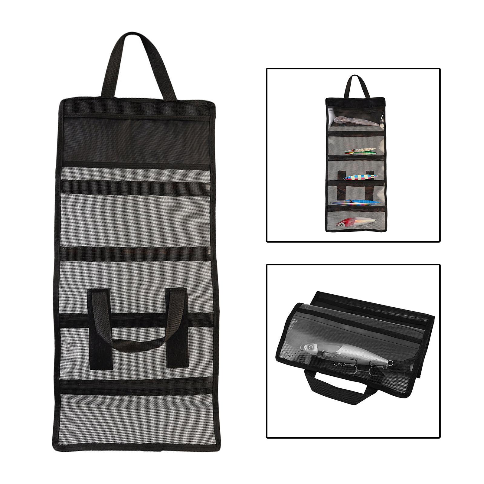 Fishing Jig Bag Fishing Gear Organizer 6 Pockets Fishing Lures Bag Organizer