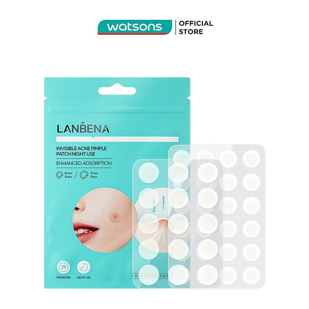 Miếng Dán Mụn Ban Đêm Lanbena Invisible Acne Pimple Patch Night Use 39Pcs
