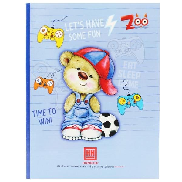 Vở Class Zoo - Ô Ly 96 Trang ĐL 100g/m2 - Hồng Hà 0427 (Mẫu Màu Giao Ngẫu Nhiên)