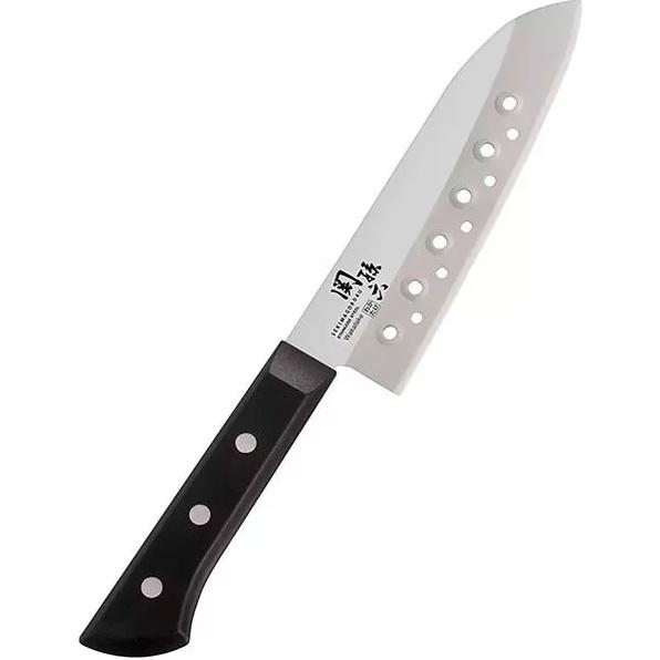 KAI - Seki Magoroku Wakatake - Dao làm bếp Santoku Hollow - 16.5cm