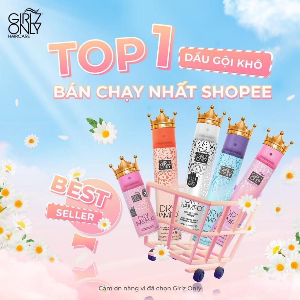 Dầu Gội Khô Girlz Only Dry Shampoo Sạch Dầu Và Bồng Bềnh Ngay Lập Tức 200ml