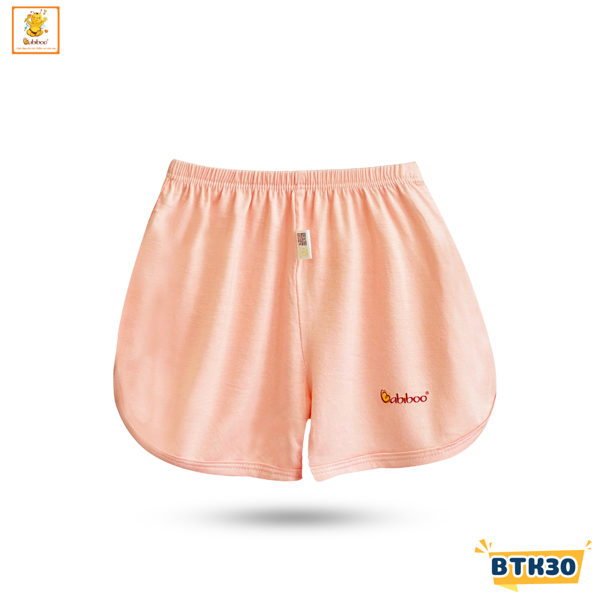 Quần đùi bé trai, bé gái Babiboo quần đùi sơ sinh vải Viscose mềm, mát BTK30