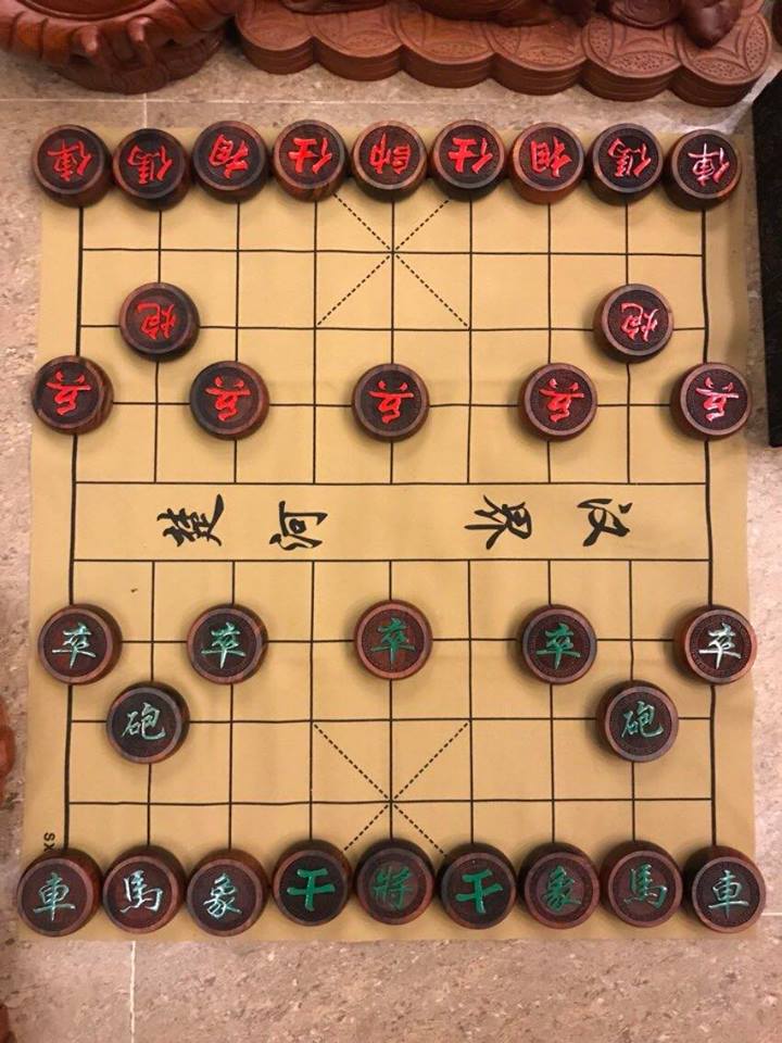Bộ cờ gỗ trắc đỏ