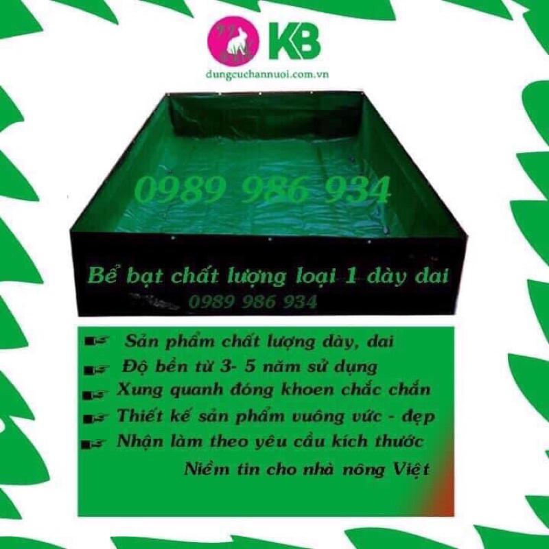 Bể bạt bộ đội dùng cho ếch cá ốc lươn 5x3x1
