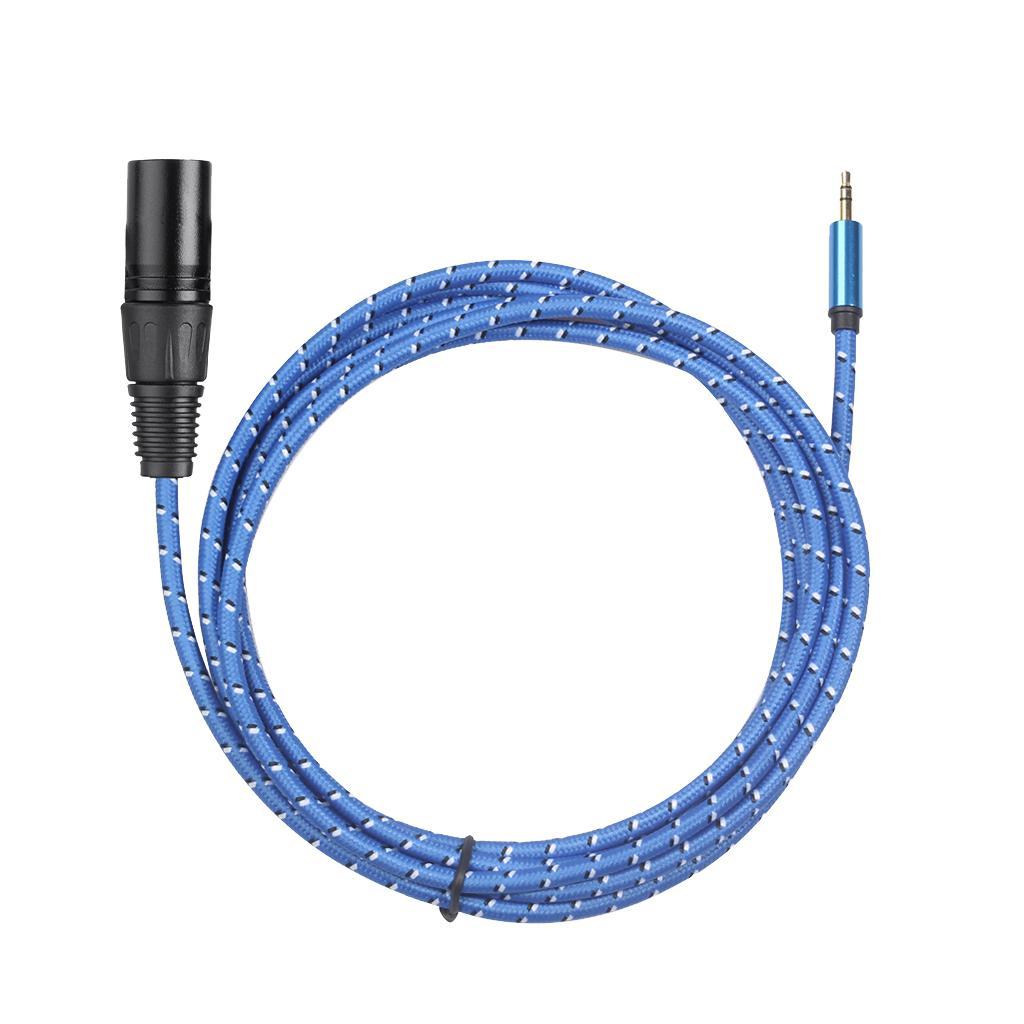 3-Pin   Stereo Plug Shielded Microphone Cable 3.5mm  XLR