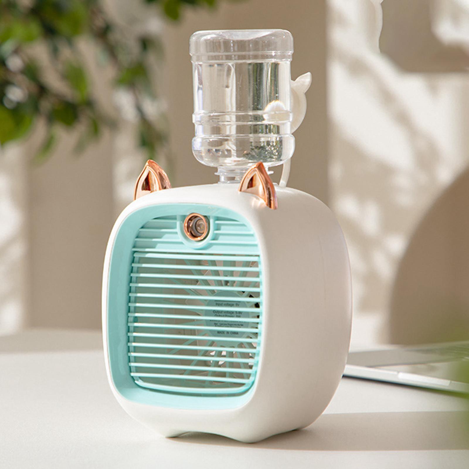 Portable Air , Personal Mini Air Conditioner, 3 in 1 Mini Conditioner Humidifier 3 Speeds Desktop Cooling Fan for Home Bedroom