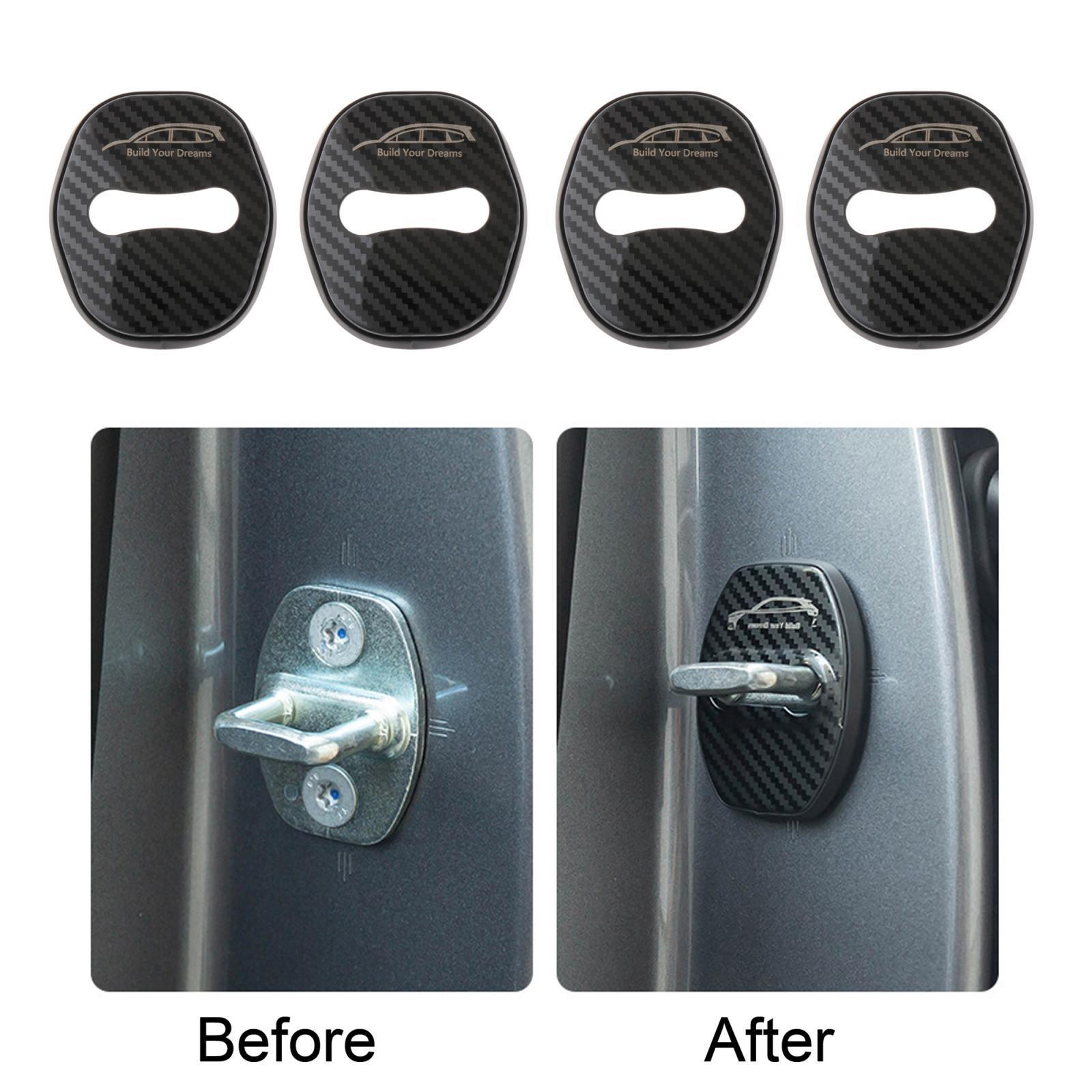 4 Pieces Stainless Steel Door Lock Cover for Byd Atto 3 Yuan Plus
