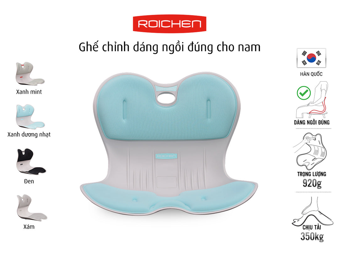 Ghế Chỉnh Dáng Ngồi Đúng Nam Nữ Roichen Hàn Quốc Chính Hãng Phân Phối Độc Quyền