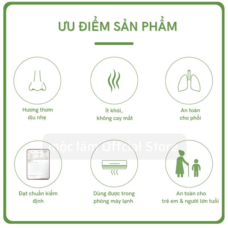 Nhang Nụ Đàn Hương 100g - 60 viên - Nhang Sạch cao cấp - Hương thơm dịu ngọt