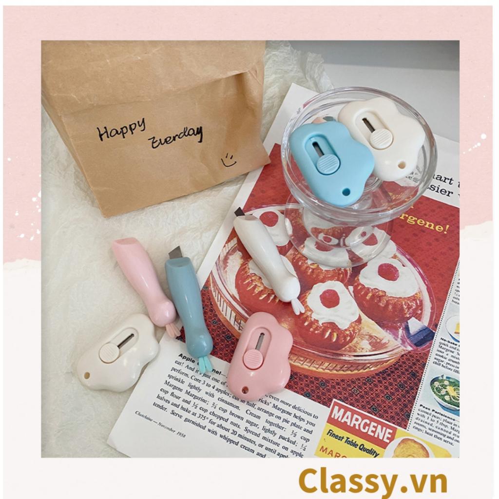 Dao Rọc Giấy Hình đám mây cute dễ thương, dài 6 CM có thể làm Móc khóa Classy PK920