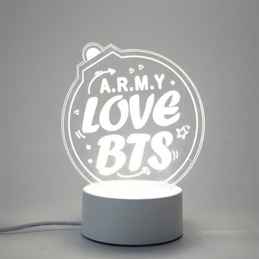 Đèn ngủ Bts in chữ ARMY LOVE BTS