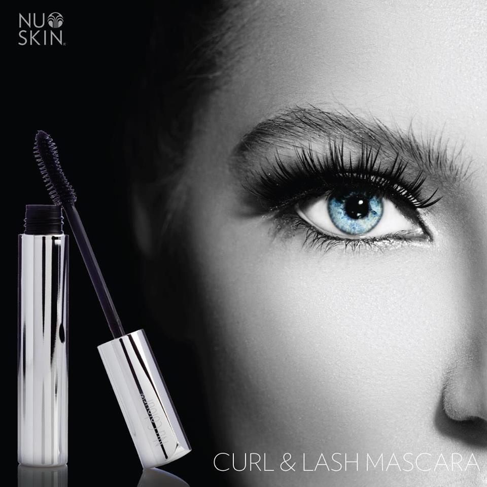 Mascara Cao Cấp Nu Skin Nu Colour LightShine Curl &amp; Lash Mascara - Black - Giàu Tinh Chất Dưỡng Làm Dày &amp; Dài Mi