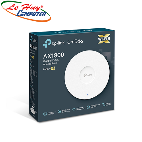 Thiết bị mạng - Router Wifi Gắn Trần TP Link EAP620 HD Băng Tần Kép AX1800 -- Hàng Chính Hãng