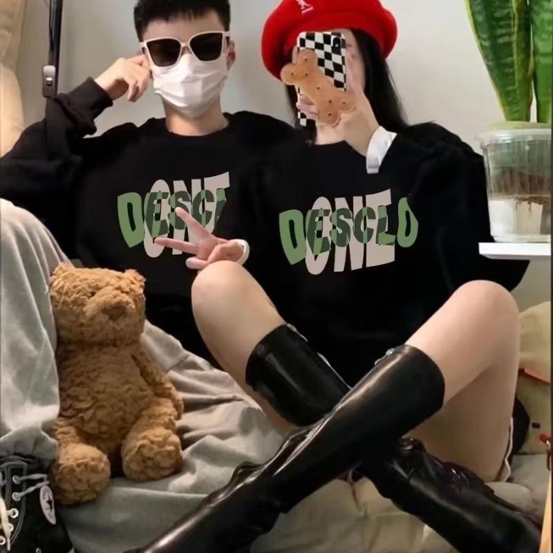 Áo Sweater Tay Dài Cổ Tròn Dáng Rộng In Chữ Phong Cách Hip hop Thời Trang Cho Nam Giới Size M-3XL