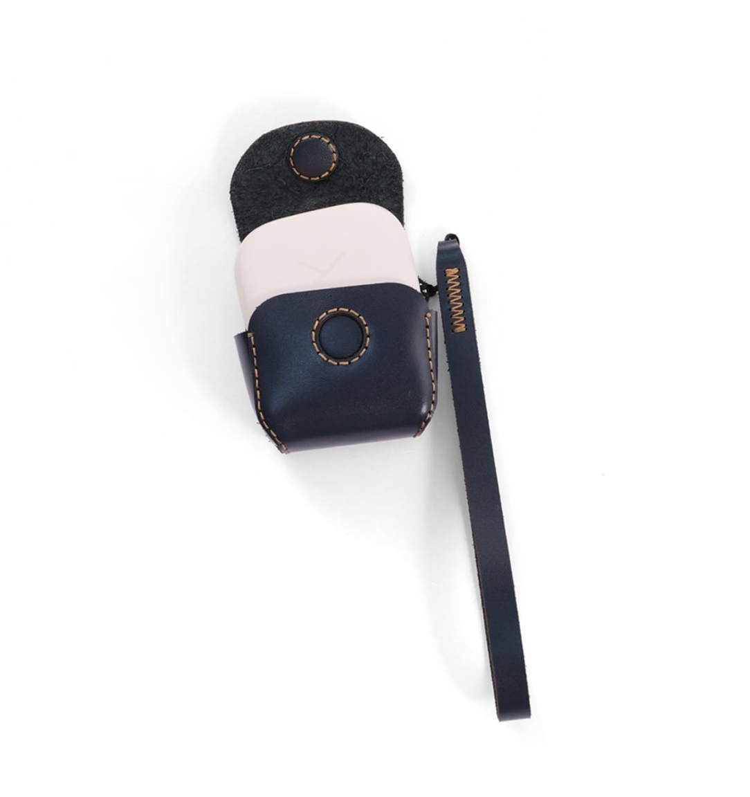 Bao da cho tai nghe Beyer Dynamic Amiron 300, hiệu Khắc Tên, chất liệu da bò - Hàng chính hãng