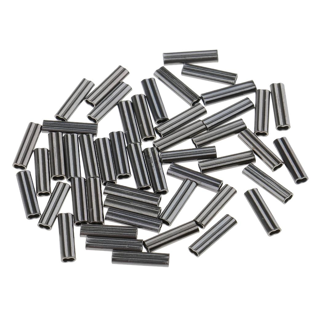 Double Barrel Copper Crimp Sleeves Fishing Crimps for Rig Making