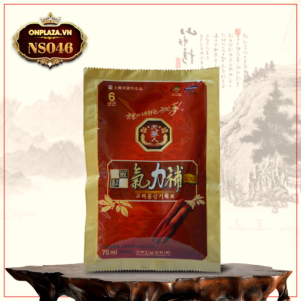 Nước ép hồng sâm (1 gói x 70ml) - Túi đỏ