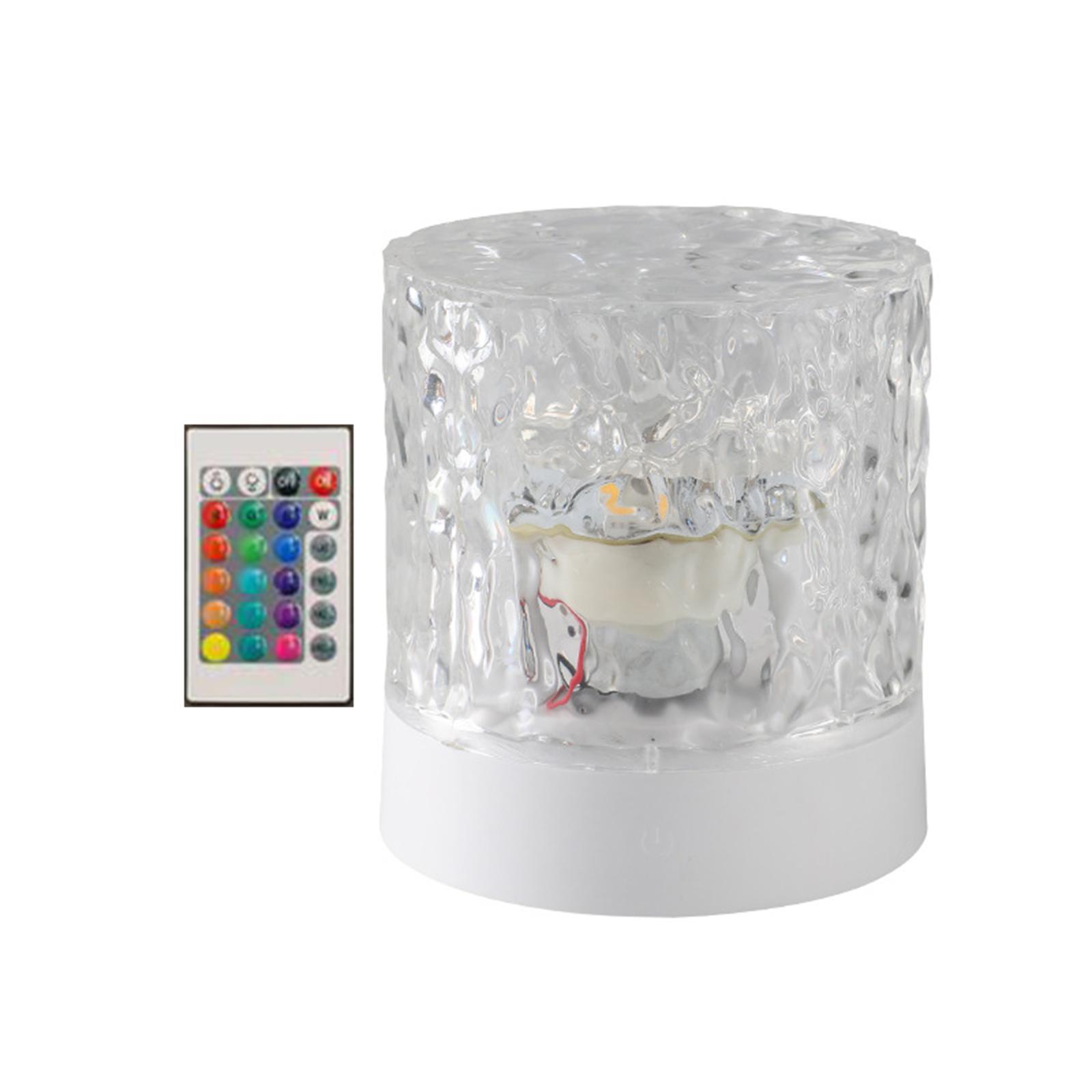 Dynamic Rotating Water Night Light, Atmosphere Lamp Night Light Romantic 16 Color with Remote for Bar Party