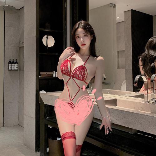 Tặng Kèm Tất - BODY REN DÂY CHÉO ĐỎ - ĐỈNH CAO TẠO DÁNG, ĐỐT CHÁY MỌI KHUNG HÌNH C008