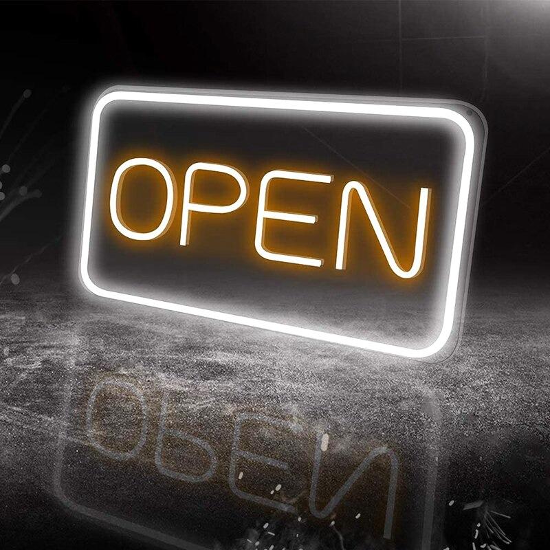 Open neon sign, Đèn led neon OPEN, Đèn neon bảng hiểu open trang trí cho shop