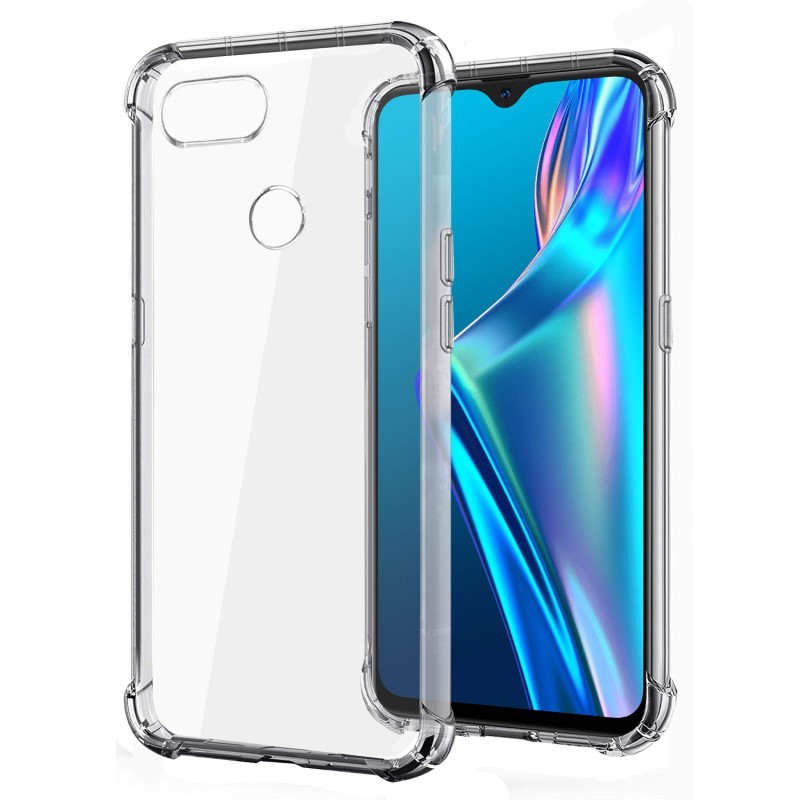 Ốp lưng cho Oppo A1k A3s A5s A7 A9 A12 A16k A17k A31 A37 A39 A52 A53 A54 A55 A57 A71 A73 A74 A76 A77 A83 A91 A92 A94 A96 5G 4G trong suốt chống sốc bật led phát sáng
