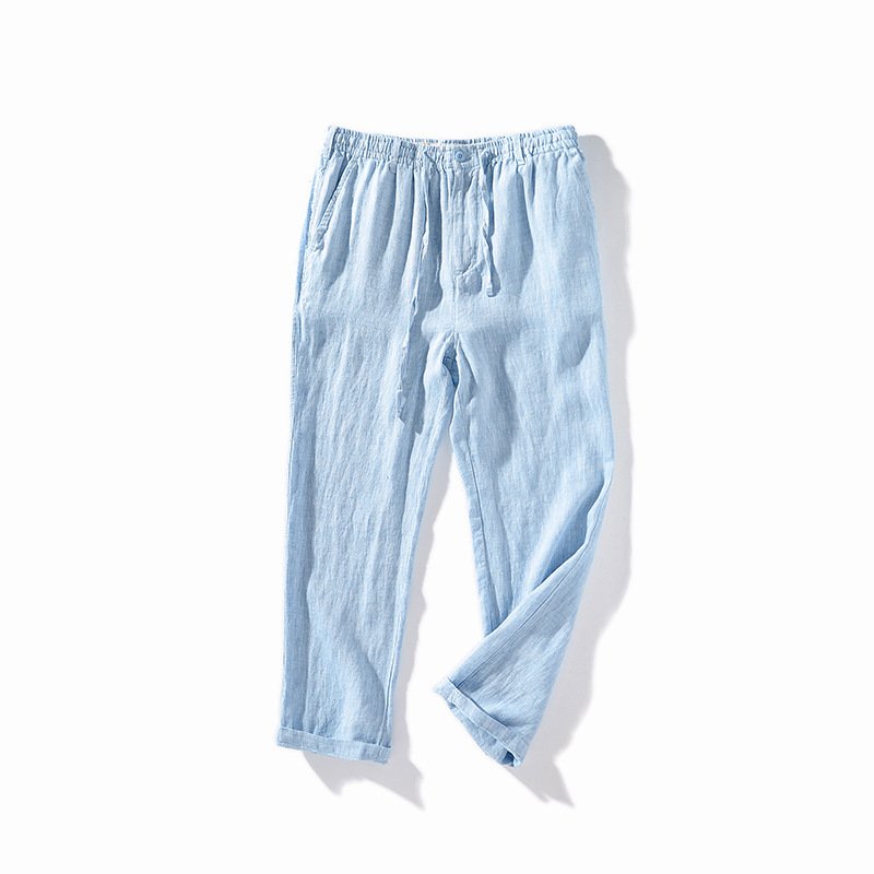 Quần dài nam, quần công sở được may từ chất liệu LINEN cao cấp, không ngứa ngáy, khuy khóa kết hợp dây rút cực kì dễ mặc Qd11