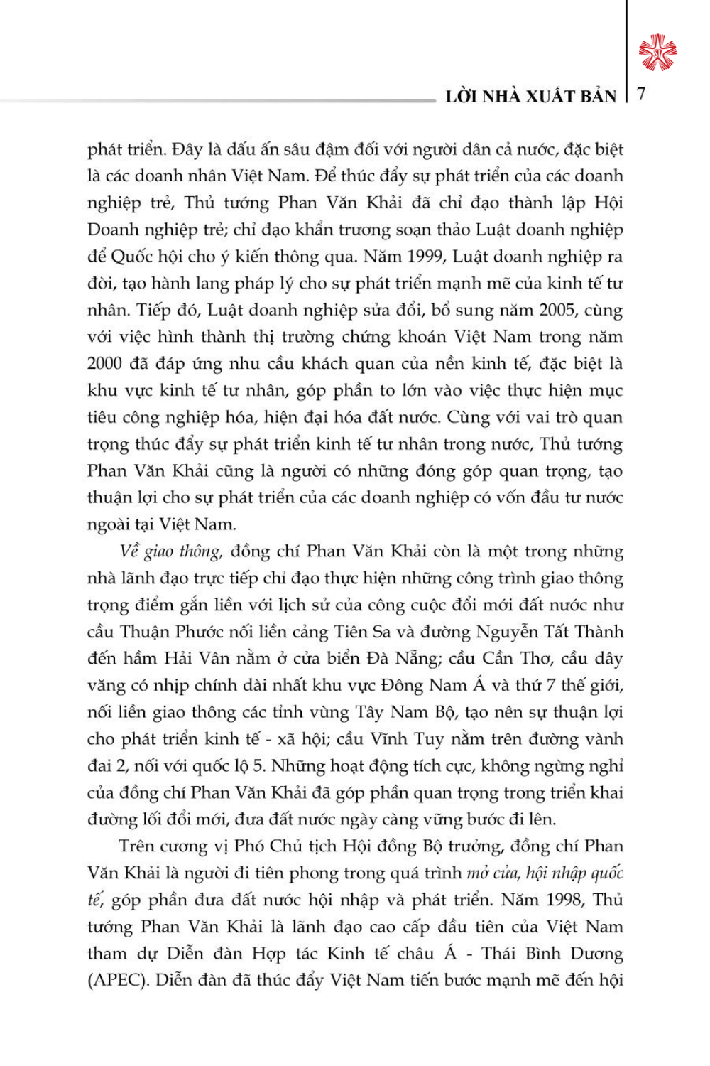 Thủ tướng Phan Văn Khải và những quyết sách chiến lược (Tuyển chọn tài liệu lưu trữ) xuất bản lần thứ hai - bản in 2024