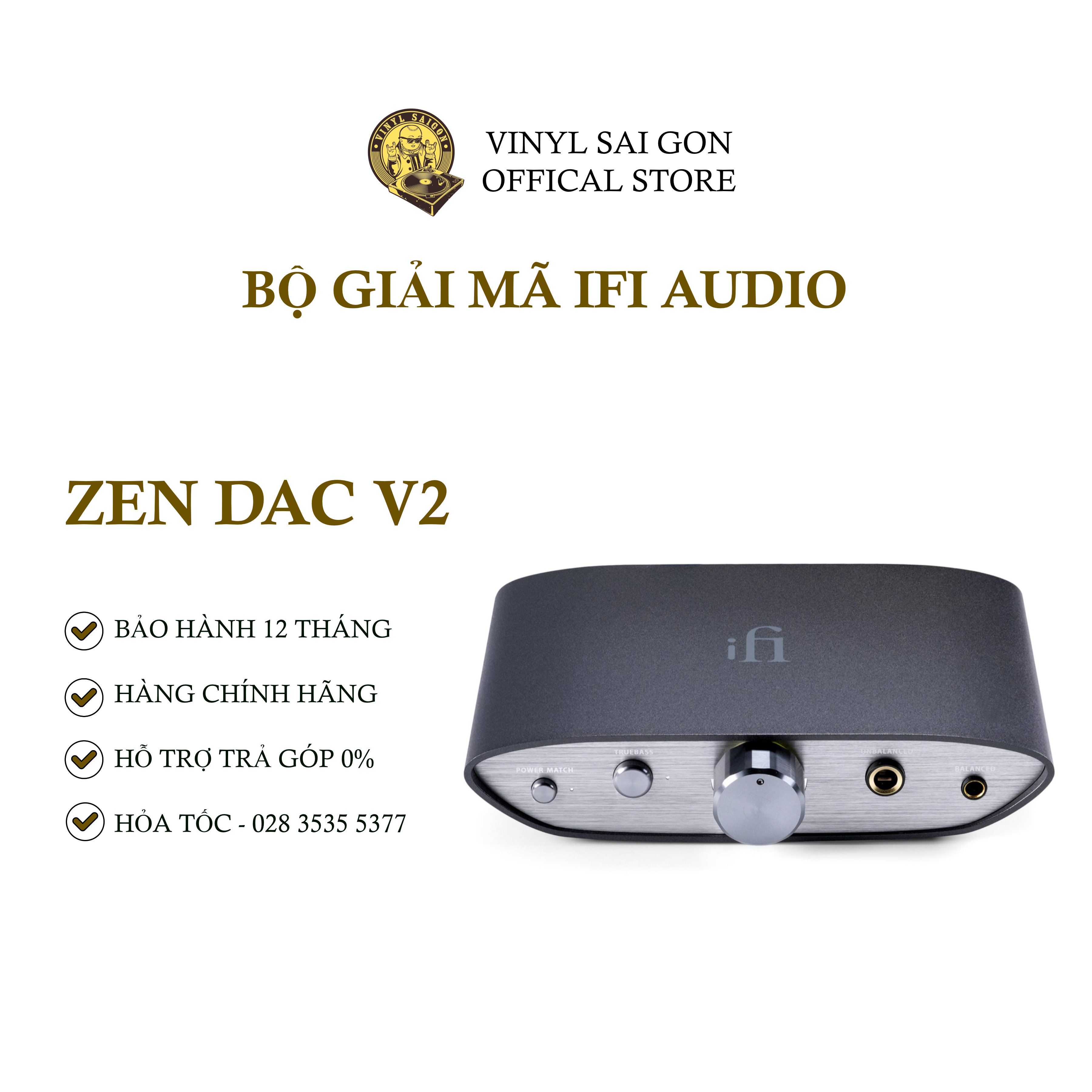 Bộ Giải Mã Dac/Amp iFi ZEN DAC V2 - Hàng Chính Hãng