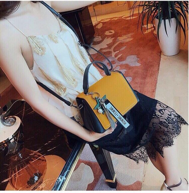 Túi đeo chéo dạng hộp trẻ trung