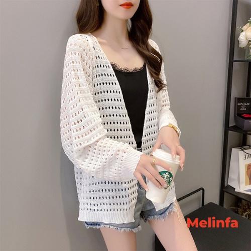 Áo len cardigan nữ, áo khoác len dập lỗ sợi len dệt kim mềm mịn co giãn thoải mái mã VAA0312