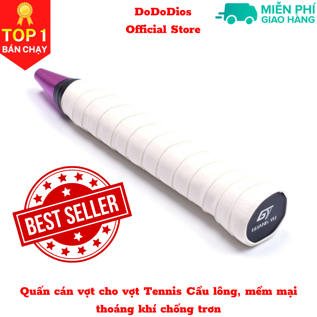 Quấn cán vợt cầu lông, quần cán vợt tennis dododios cho vợt Tennis Cầu lông, mềm mại thoáng khí chống trơn thoát mồ hôi, độ bám cao - dây quấn cán vợt cầu lông, dây quấn cán vợt tennis Hàng Chính Hãng