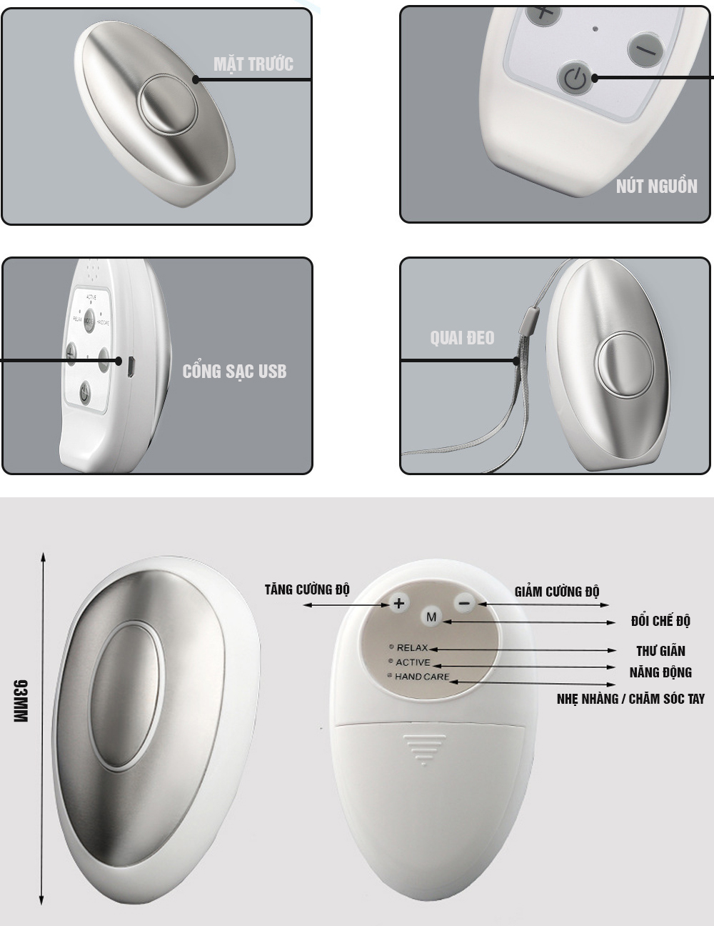 Máy hỗ trợ giấc ngủ cầm tay Minh House, sạc USB cho người mất ngủ, khó ngủ