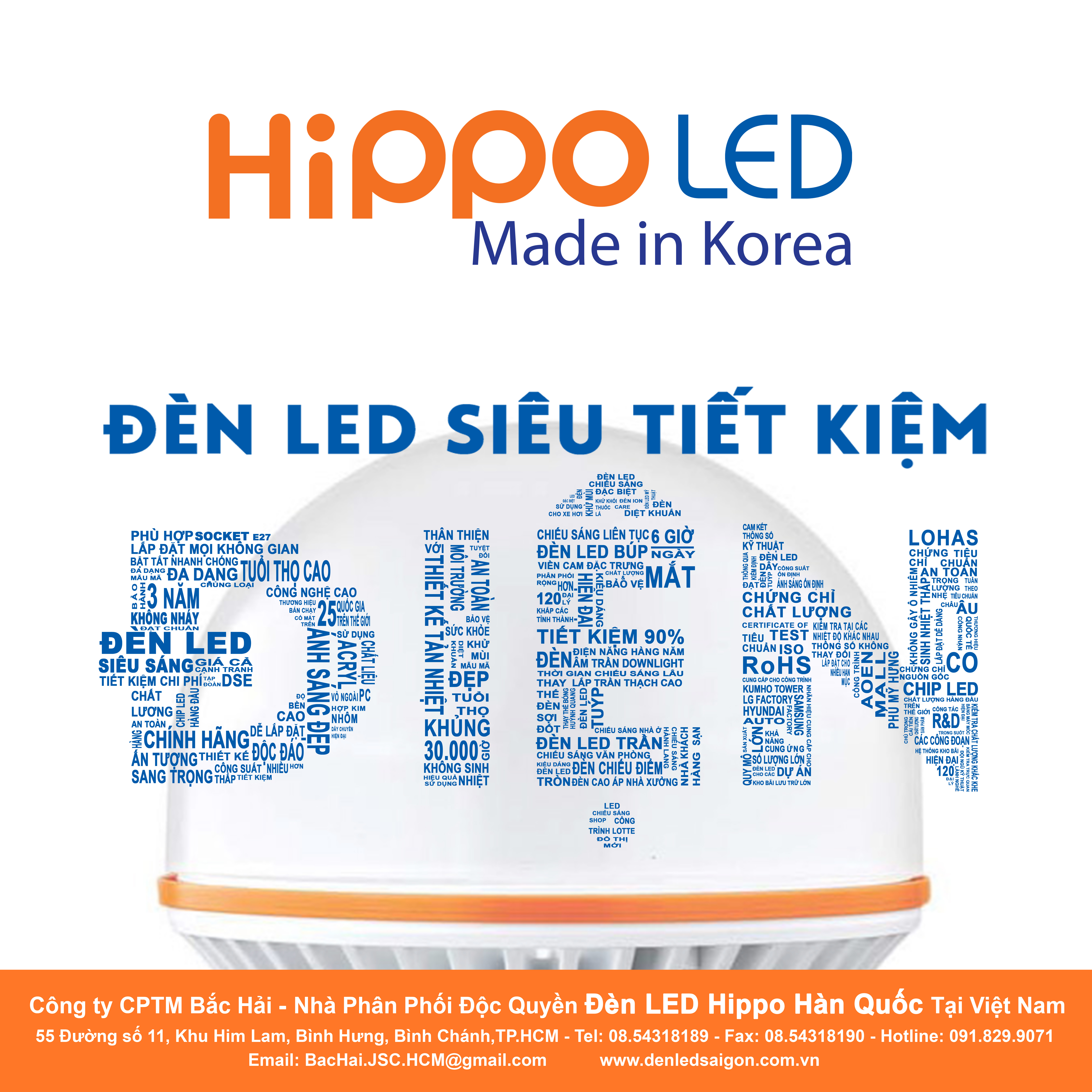 Đèn LED Tròn Hippo LED DKC10B (10W)