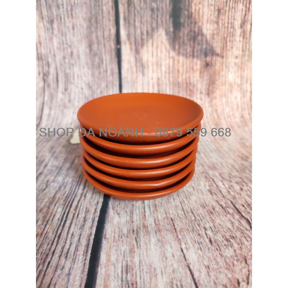 Bộ 6 chén gốm tử sa cỡ lớn đường kính 6,5 cm