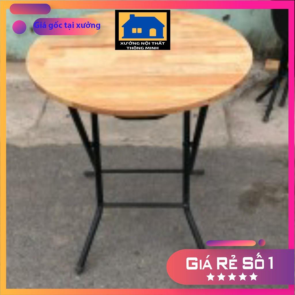 Bàn cà phê ️ ️ bàn gấp gọn tiện dụng tròn 60 cao 72 cm