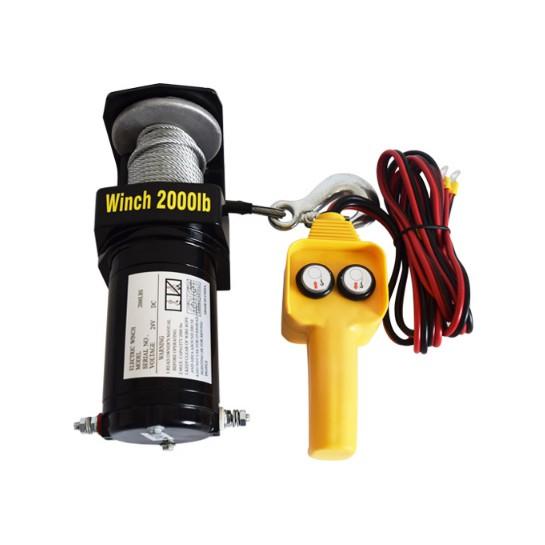 Tời Ắc Quy -Tời cứu hộ ô tô Winch - 2000LBS-24V